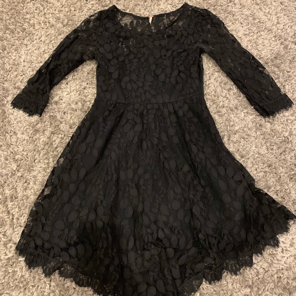 Free People black lace dress